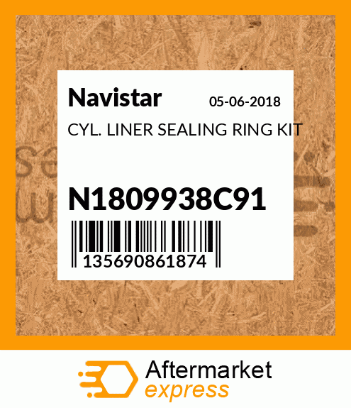 CYL. LINER SEALING RING KIT N1809938C91