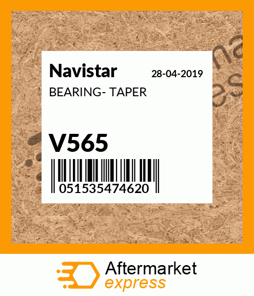 BEARING- TAPER V565