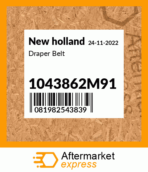 Draper Belt 1043862M91