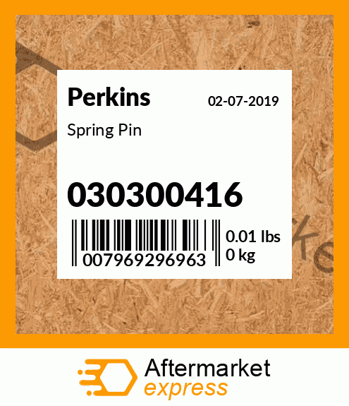 Spring Pin 030300416