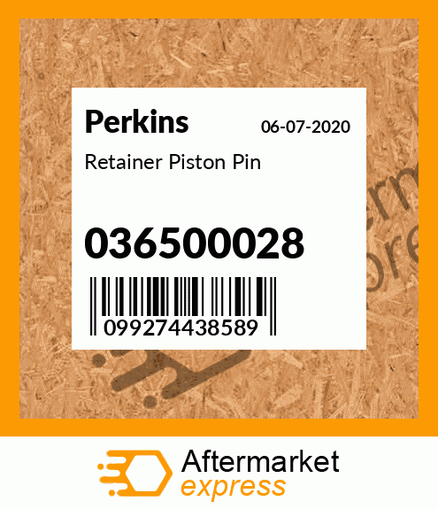 Retainer Piston Pin 036500028