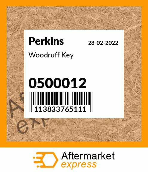 Woodruff Key 0500012