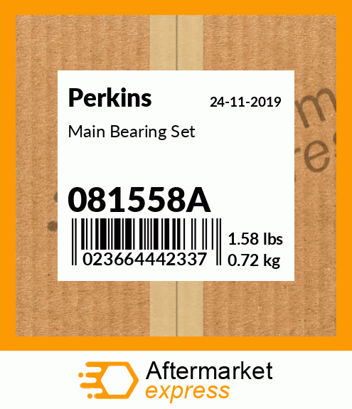 Main Bearing Set 081558A