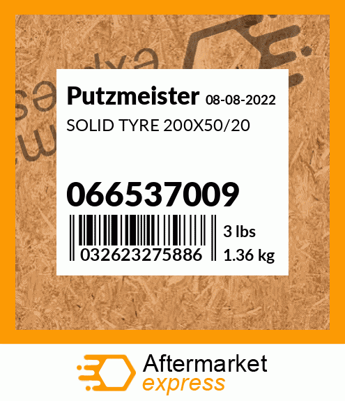 SOLID TYRE 200X50/20 066537009
