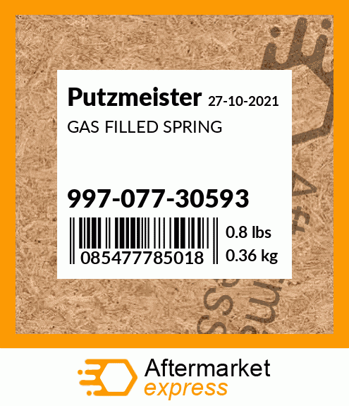 GAS FILLED SPRING 997-077-30593