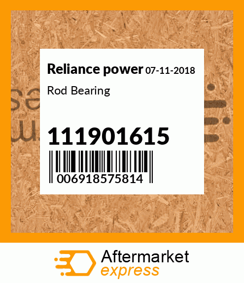 Rod Bearing 111901615