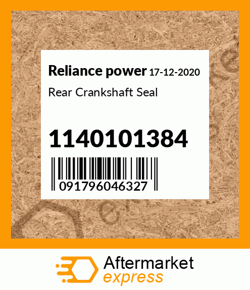 Rear Crankshaft Seal 1140101384