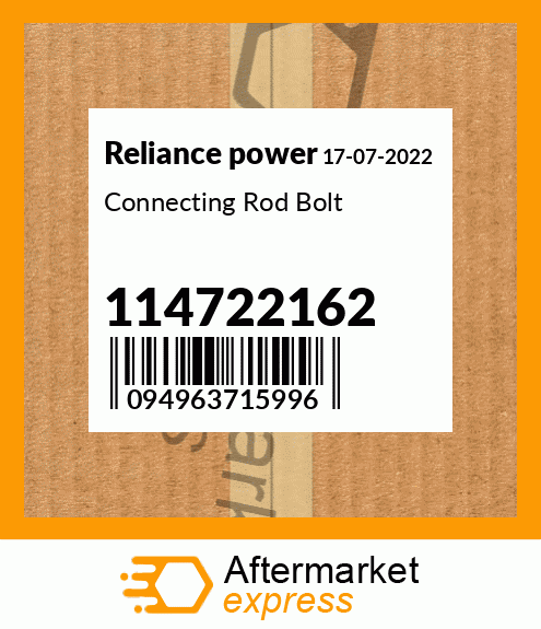 Connecting Rod Bolt 114722162