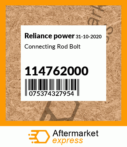 Connecting Rod Bolt 114762000