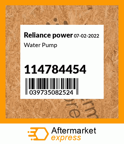 Water Pump 114784454
