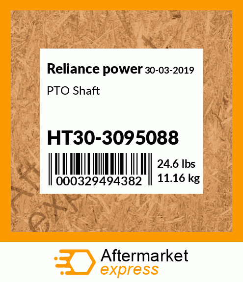 PTO Shaft HT30-3095088