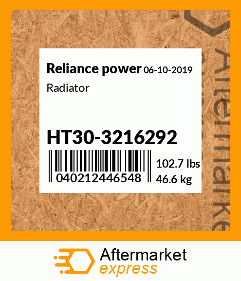 Radiator HT30-3216292
