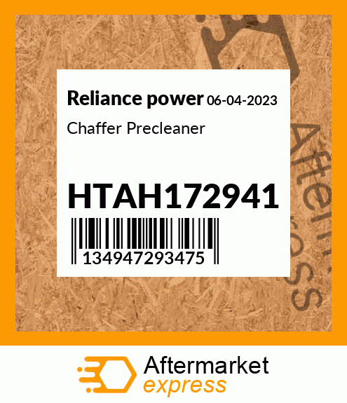 Chaffer Precleaner HTAH172941
