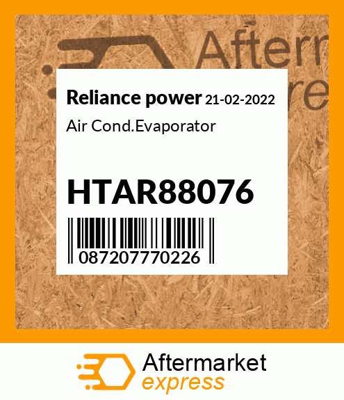 Air Cond.Evaporator HTAR88076