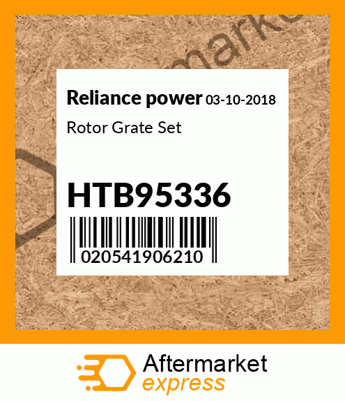 Rotor Grate Set HTB95336