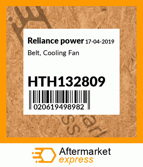 Belt, Cooling Fan HTH132809