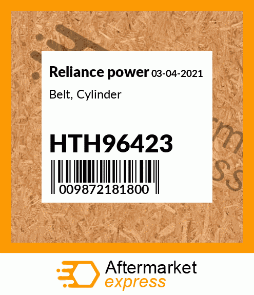 Belt, Cylinder HTH96423