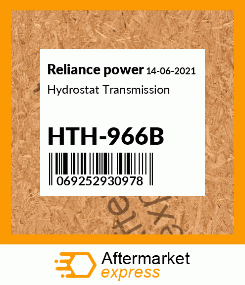 Hydrostat Transmission HTH-966B