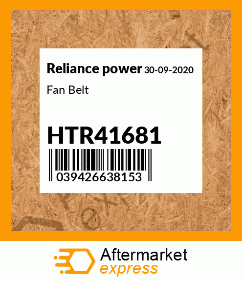 Fan Belt HTR41681