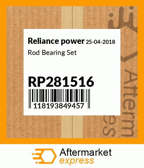 Rod Bearing Set RP281516