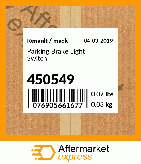Parking Brake Light Switch 450549