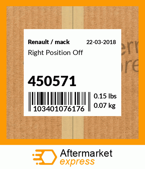 Right Position Off 450571