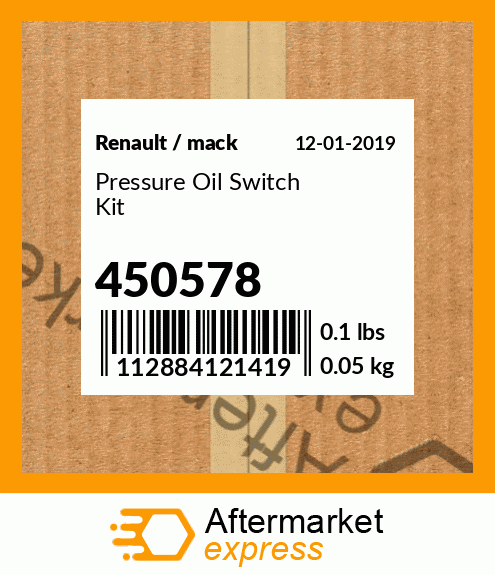 Pressure Oil Switch Kit 450578