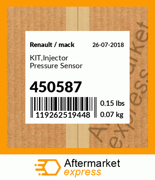 KIT,Injector Pressure Sensor 450587