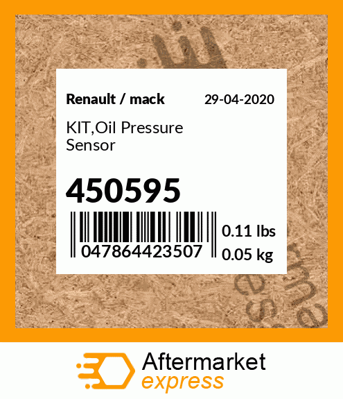 KIT,Oil Pressure Sensor 450595