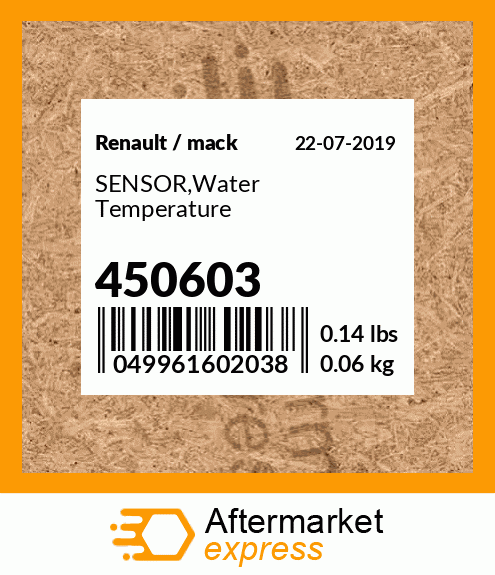 SENSOR,Water Temperature 450603
