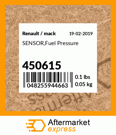 SENSOR,Fuel Pressure 450615