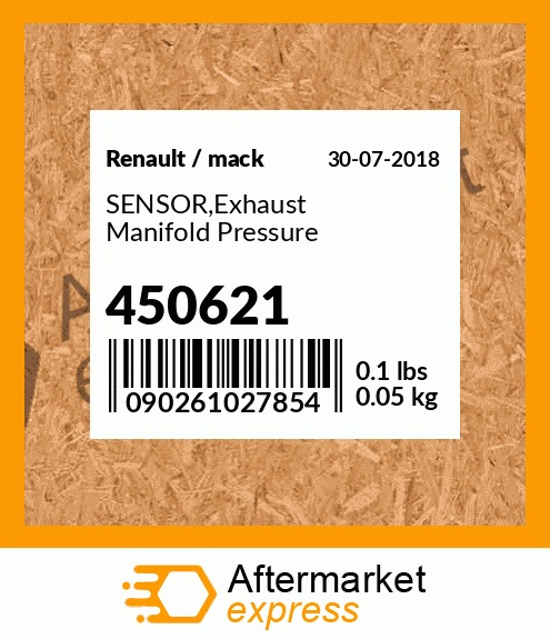 SENSOR,Exhaust Manifold Pressure 450621