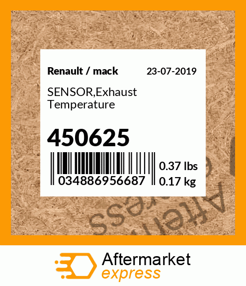 SENSOR,Exhaust Temperature 450625