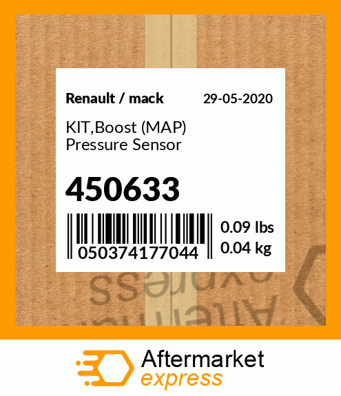 KIT,Boost (MAP) Pressure Sensor 450633