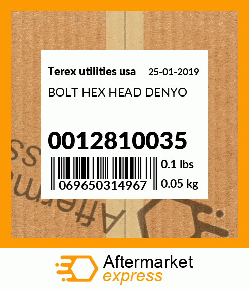 BOLT HEX HEAD DENYO 0012810035