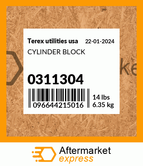 CYLINDER BLOCK 0311304