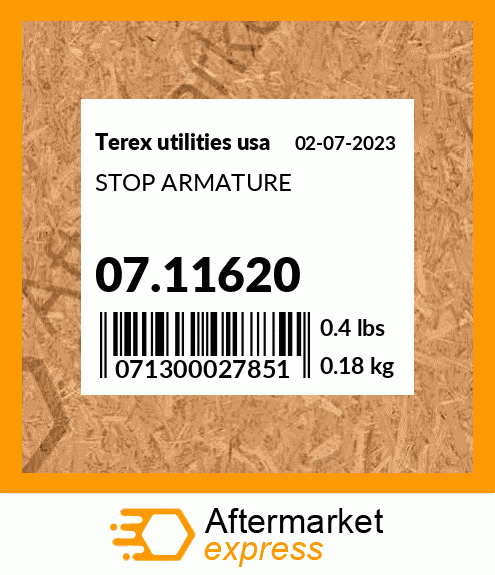 STOP ARMATURE 07.11620
