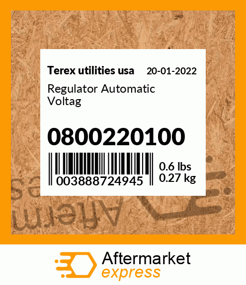 Regulator Automatic Voltag 0800220100