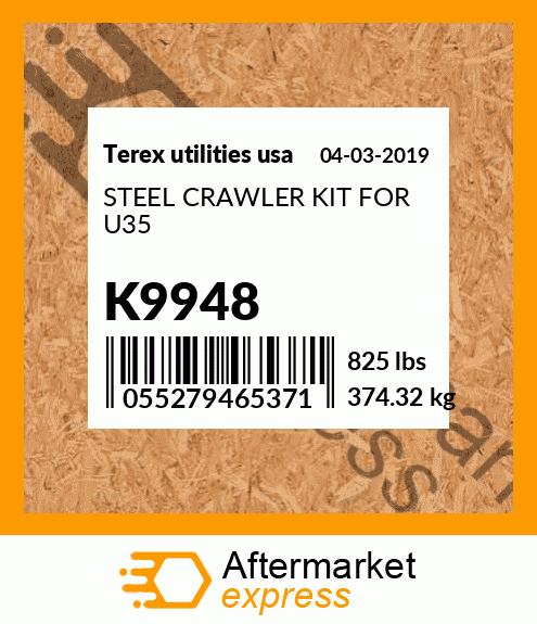 STEEL CRAWLER KIT FOR U35 K9948