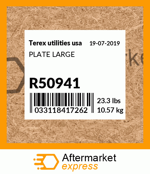 PLATE LARGE R50941