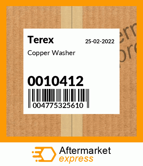 Copper Washer 0010412