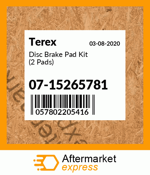 Disc Brake Pad Kit (2 Pads) 07-15265781