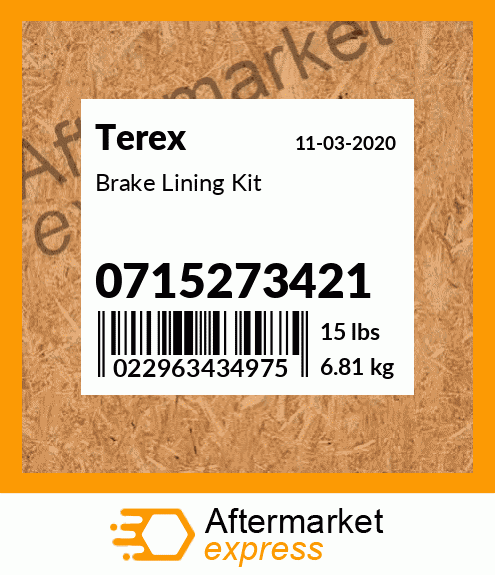 Brake Lining Kit 0715273421