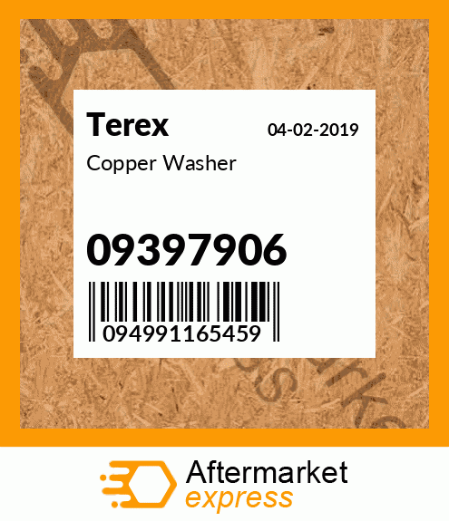 Copper Washer 09397906