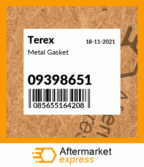 Metal Gasket 09398651