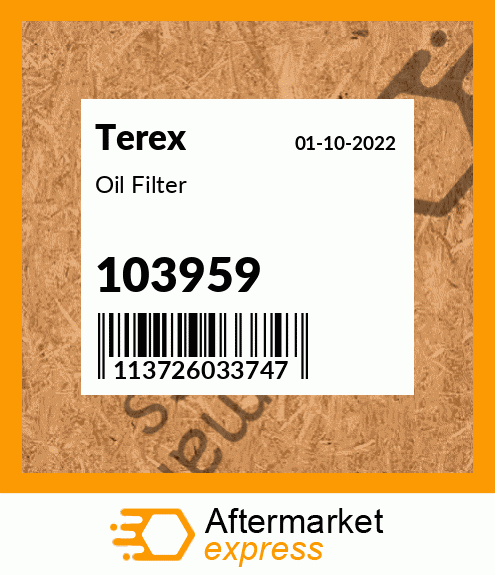 Oil Filter 103959