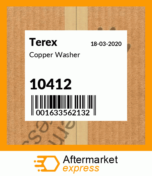 Copper Washer 10412