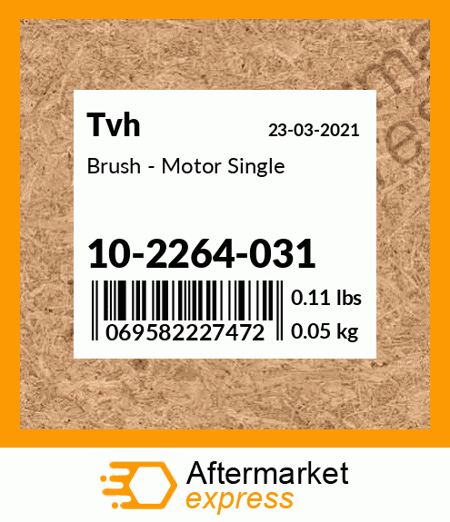 Brush - Motor Single 10-2264-031