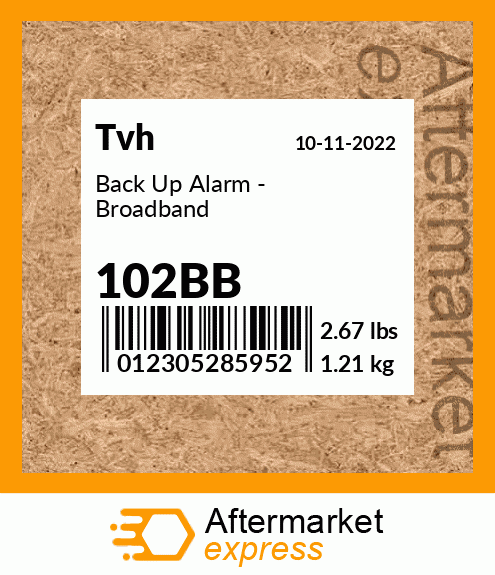 Back Up Alarm - Broadband 102BB