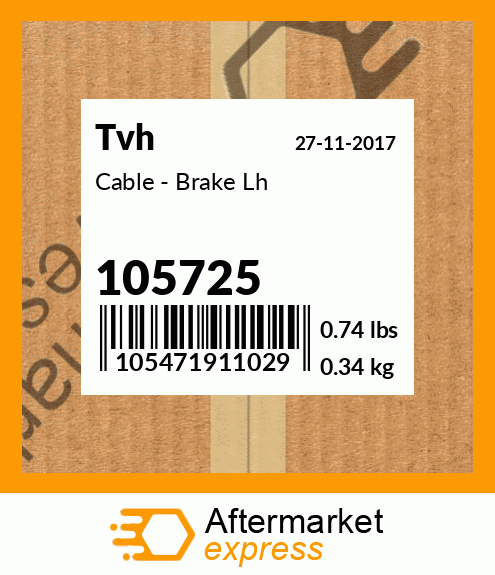 Cable - Brake Lh 105725